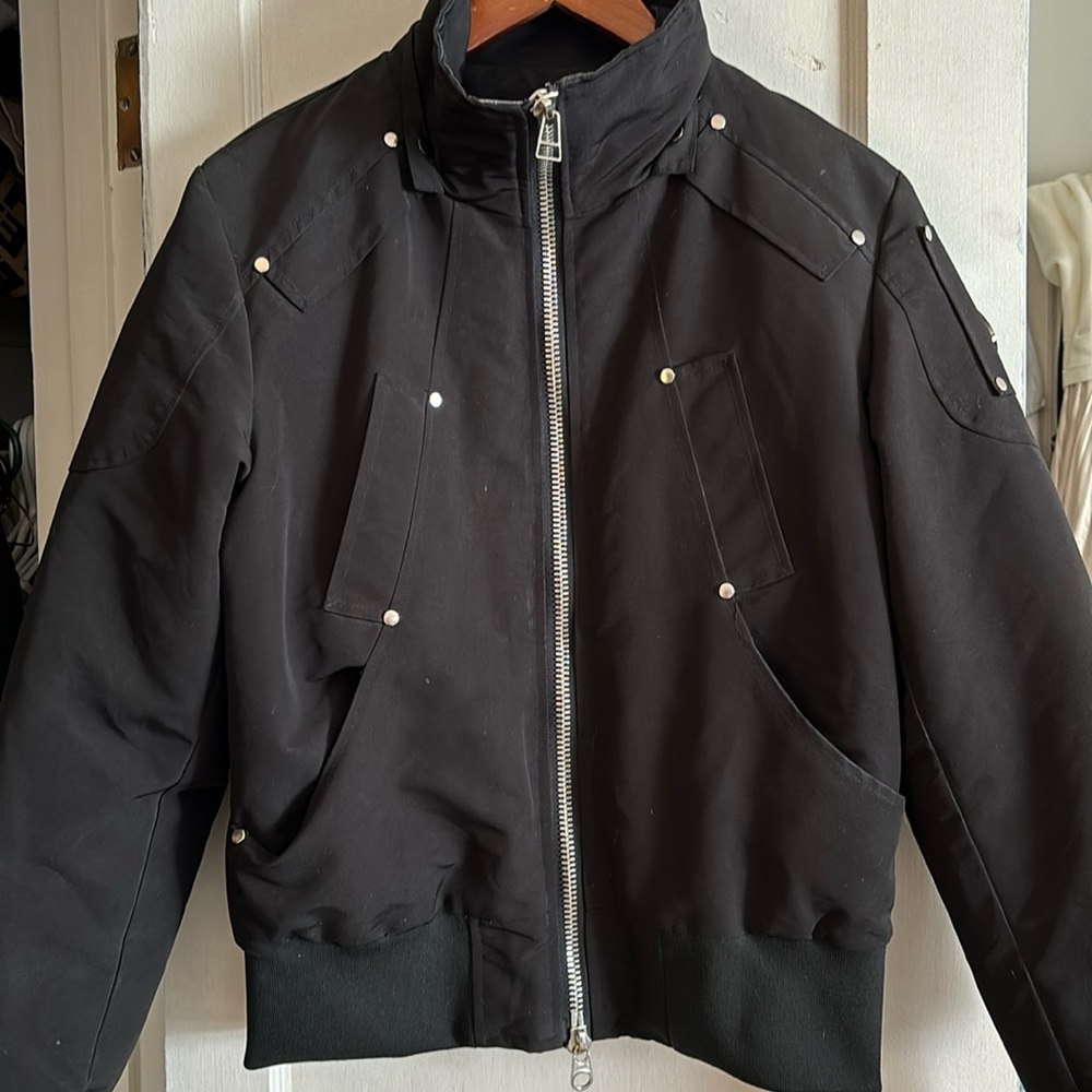 Moose Knuckles Debbie Bomber. Size Small. No hat.